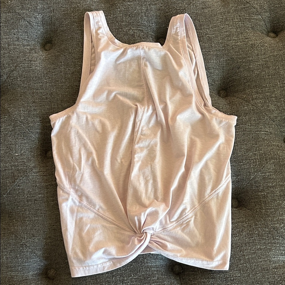 Athleta Light Pink Twist-Front Tank Top